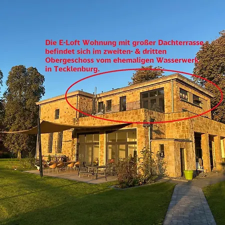 Appartement E-Loft Im Historischen Wasserwerk Tecklenburg 135Qm Ein Besonderdes Erlebnis Im Hochspannungsraum *